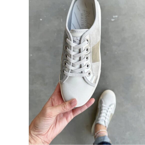 NEW BLOWFISH MALIBU Super Smile Color Block Sneakers for women in silver 7252m1 - Picture 2 of 13